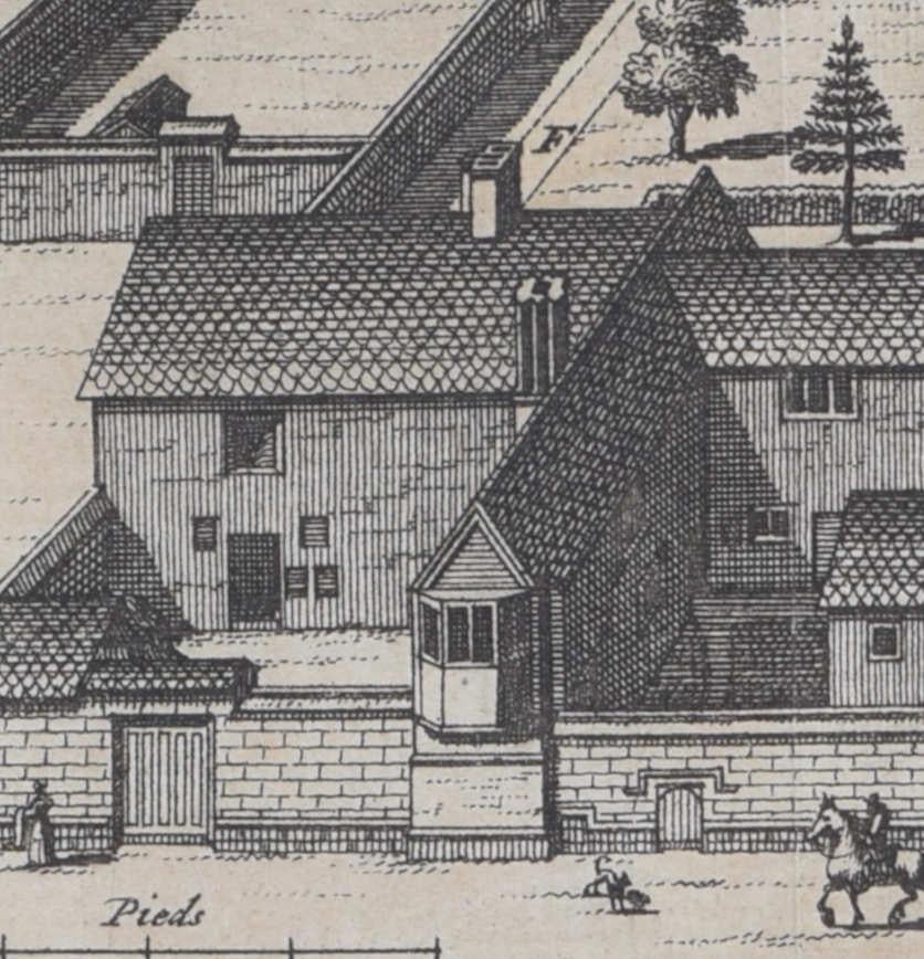 Magdalene College, Cambridge engraving Pieter van der Aa after David Loggan For Sale 1