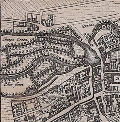 Map of Cambridge, engraving Pieter van der Aa after David Loggan
