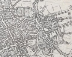Map of Oxford 18th-century engraving by Pieter van der Aa after David Loggan