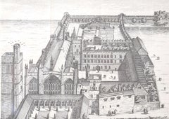 New College, Oxford engraving by Pieter van der Aa after David Loggan