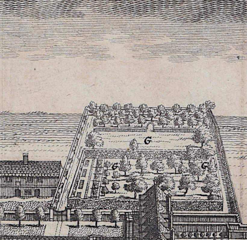Pieter van der Aa (1659 - 1733), d'après David Loggan (1634 - 1692)
Pembroke College, Cambridge
Gravure
12 x 16 cm

Vue du Pembroke College, Cambridge, datant du XVIIIe siècle, gravée par Pieter van der Aa d'après David Loggan, célèbre graveur,