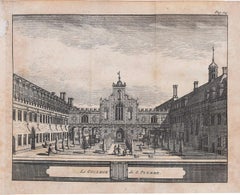 Peterhouse College, Cambridge Grabado de Pieter Van Der Aa según David Loggan
