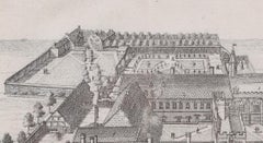 Balliol College, Oxford Grabado de Pieter Van Der Aa según David Loggan
