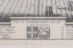 Pieter van der Aa : Cambridge from the East, d'aprs David Loggan