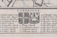 Pieter van der Aa: Map of Cambridge, after David Loggan