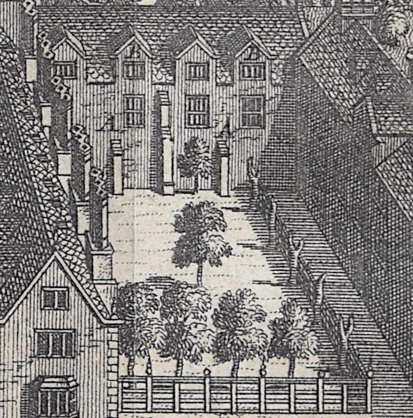 Sidney Sussex, Cambridge Grabado de Pieter Van Der Aa según David Loggan en venta 2