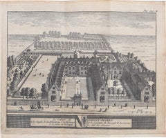 Sidney Sussex, Cambridge engraving Pieter van der Aa after David Loggan