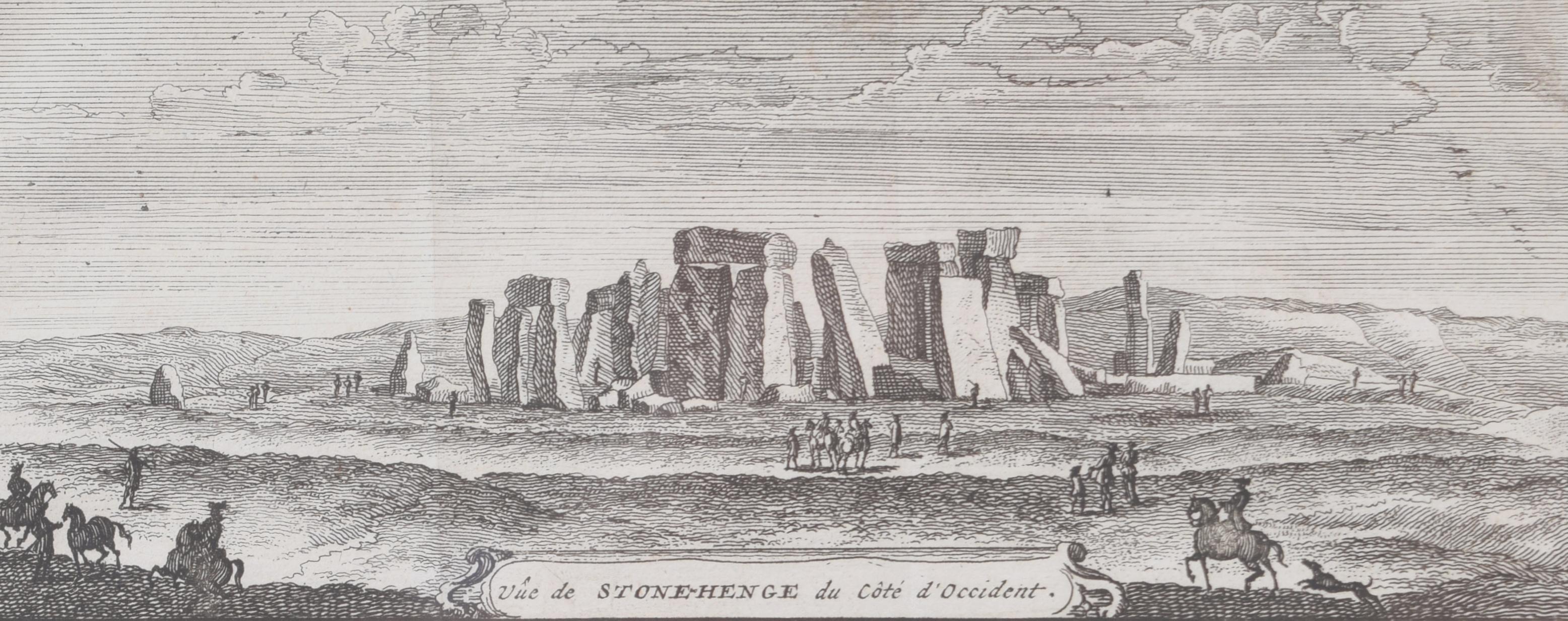 Pieter van der Aa (1659-1733), after David Loggan (1634–1692)
Stonehenge
Engraving
12 x 16 cm

Two eighteenth-century views of the pagan and mystical Stonehenge, engraved by Pieter van der Aa after David Loggan, the noted engraver, draughtsman, and