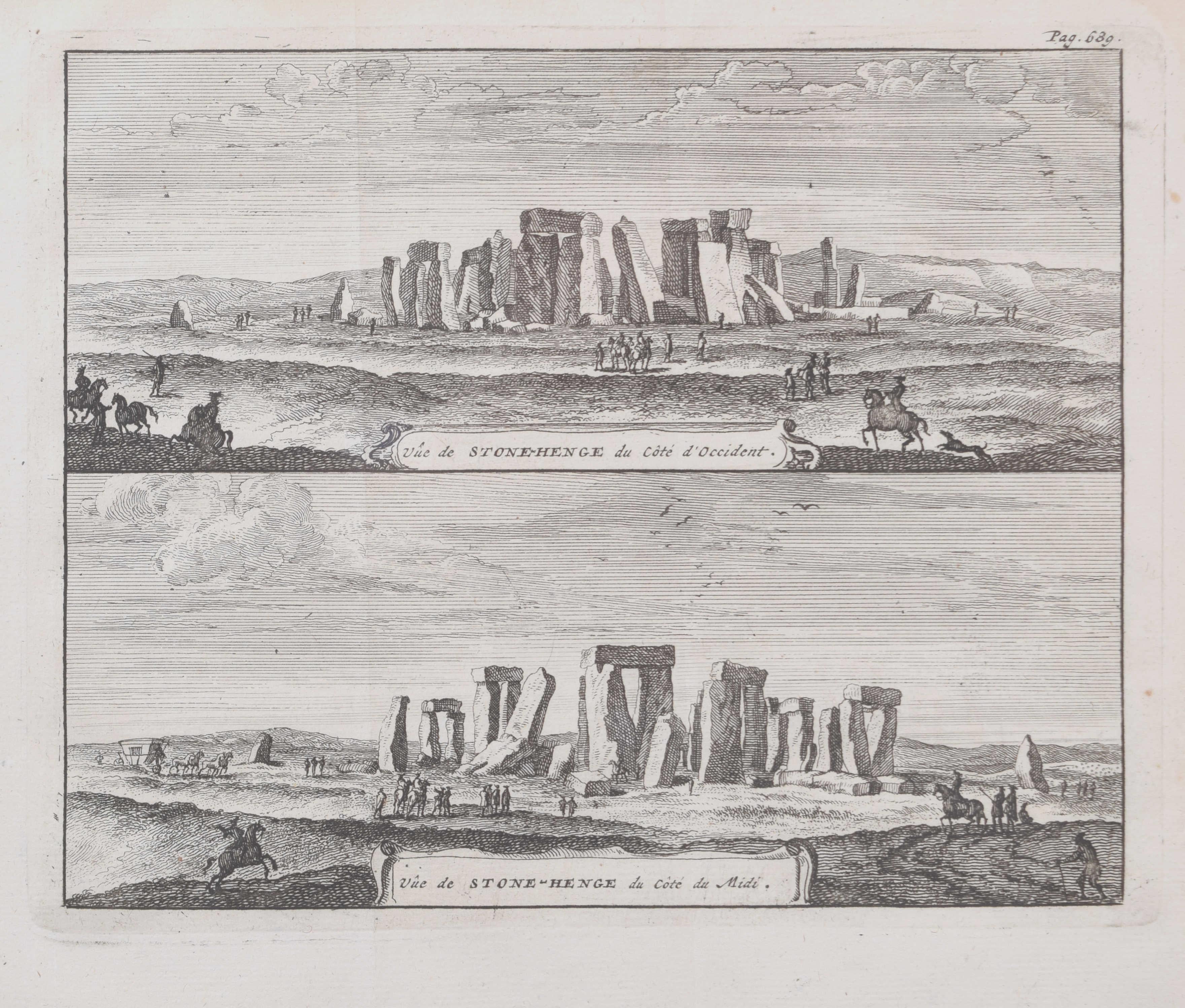 Stonehenge, Great Britain engraving by Pieter van der Aa, after David Loggan - Print by Pieter Van Der Aa