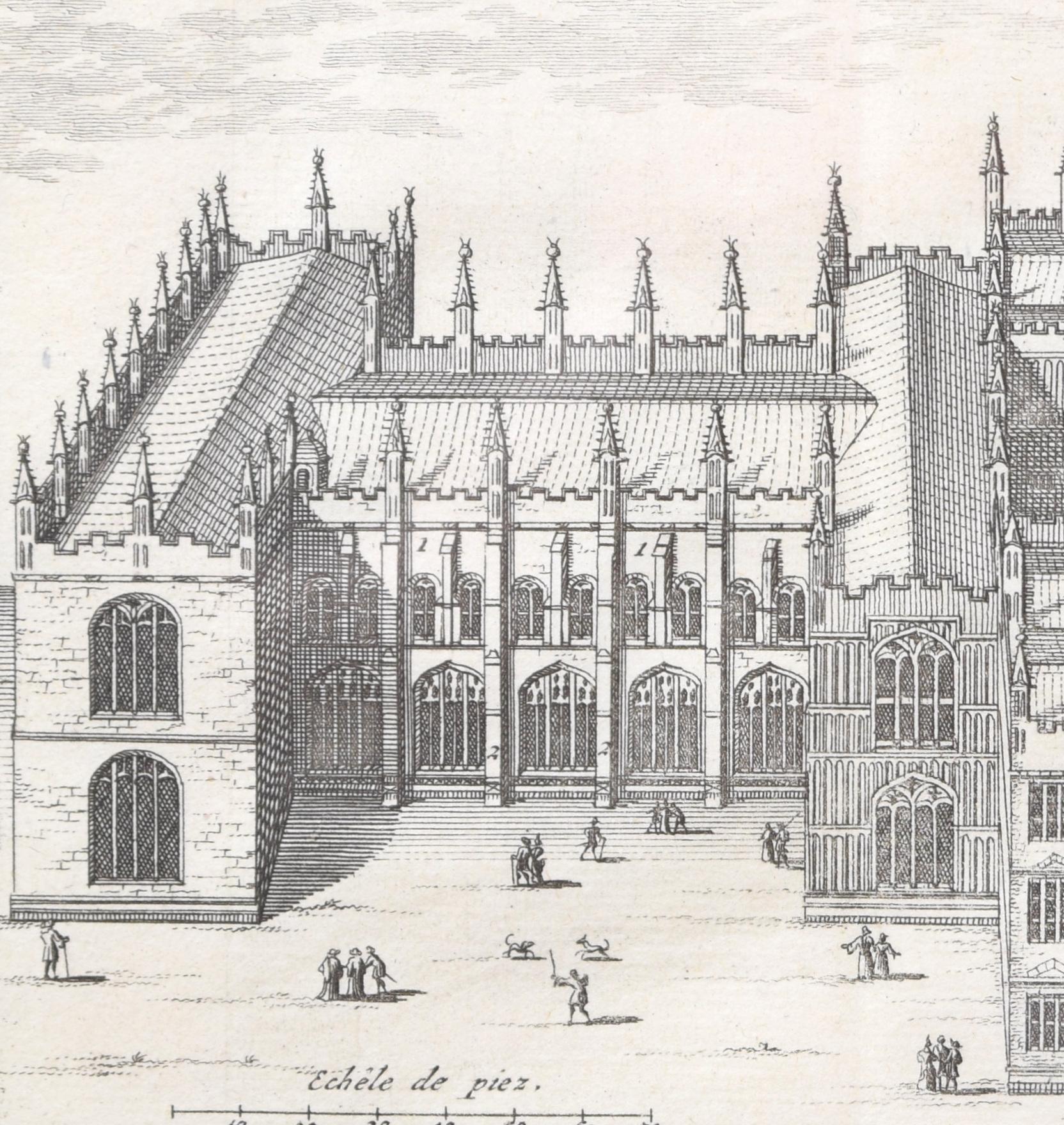 La bibliothèque Bodleian, Oxford University par Pieter van der Aa d'après David Loggan en vente 1