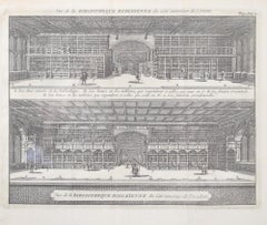 The Bodleian Library, Oxford University by Pieter van der Aa after David Loggan