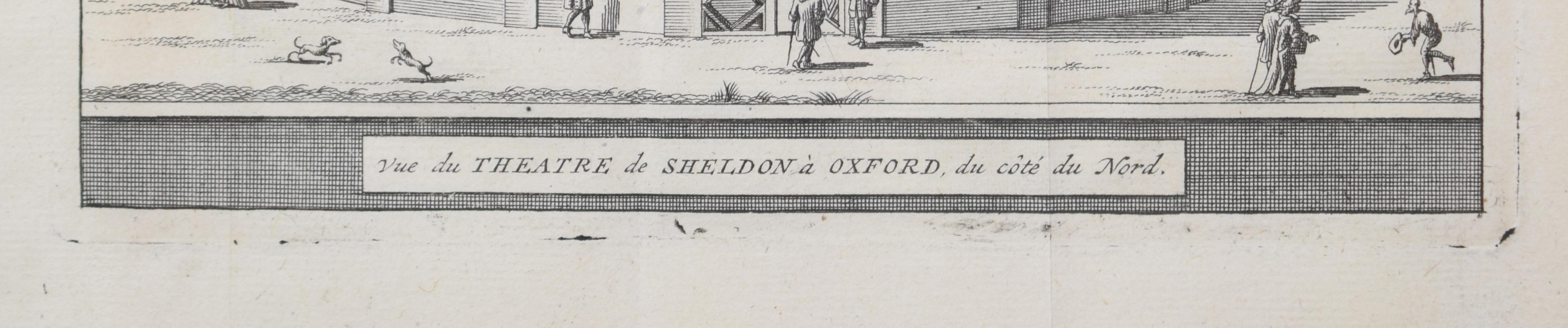 The Sheldonian, Oxford University by Pieter van der Aa after David Loggan - Realist Print by Pieter Van Der Aa