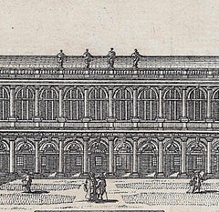 Trinity College, Cambridge engraving Pieter van der Aa after David Loggan ii