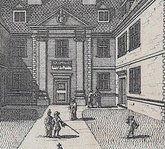 Trinity College, Cambridge engraving Pieter van der Aa after David Loggan iii