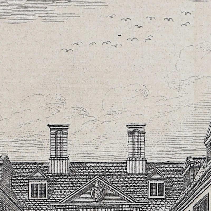 Trinity College, Cambridge engraving Pieter van der Aa after David Loggan iii For Sale 1