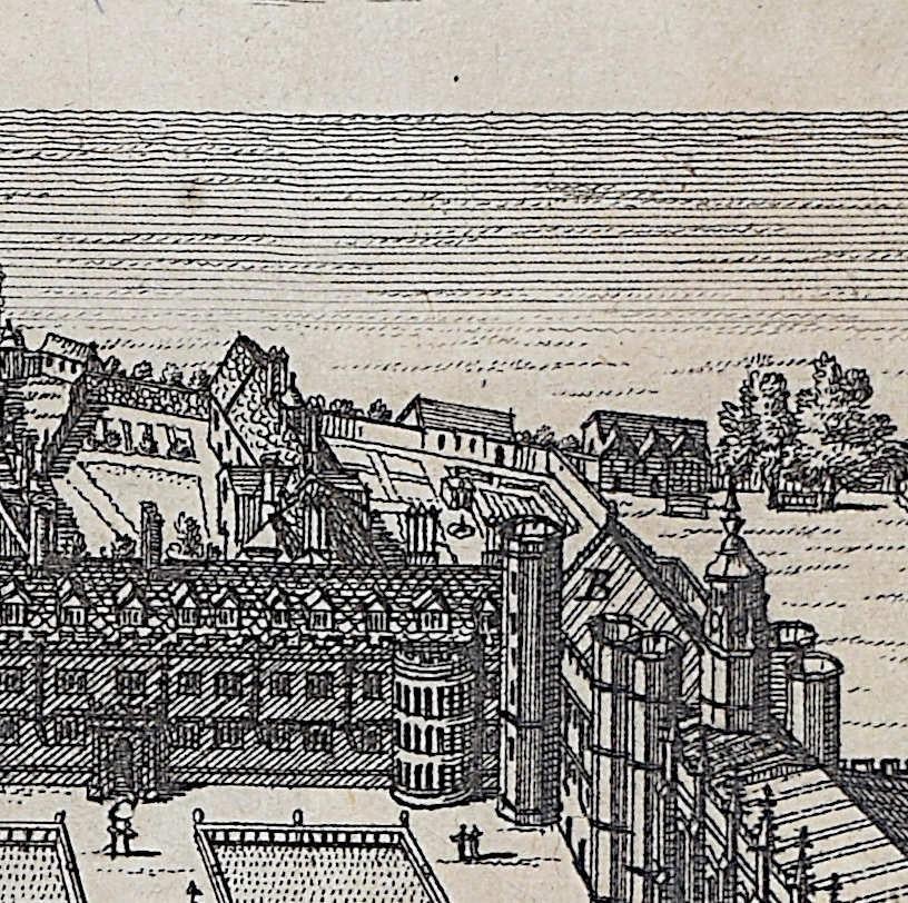 Trinity College, Cambridge engraving Pieter van der Aa after David Loggan iv For Sale 1