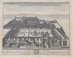 Trinity College, Cambridge Grabado de Pieter Van Der Aa según David Loggan iv
