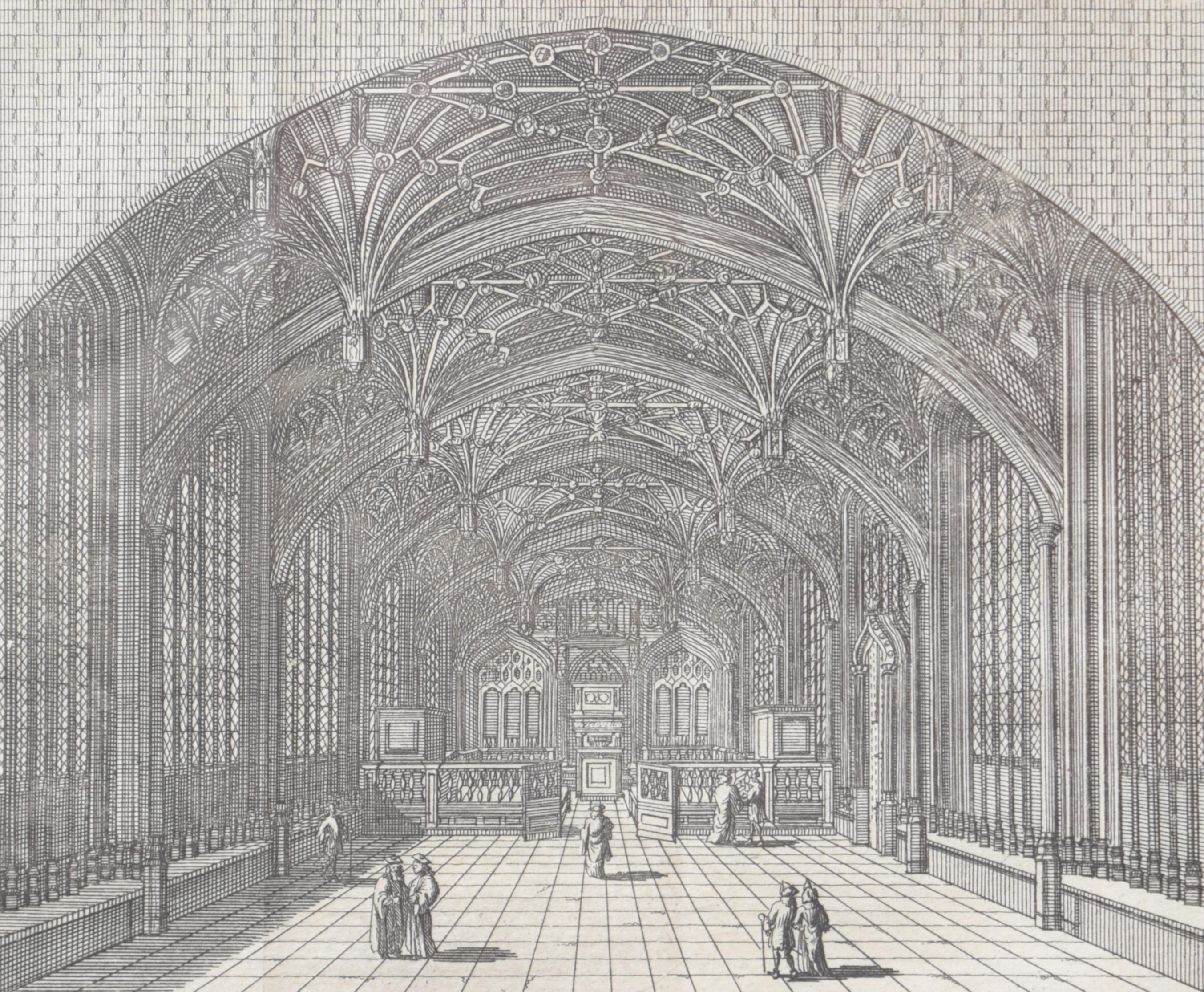 University of Oxford Divinity School by Pieter van der Aa after David Loggan For Sale 1