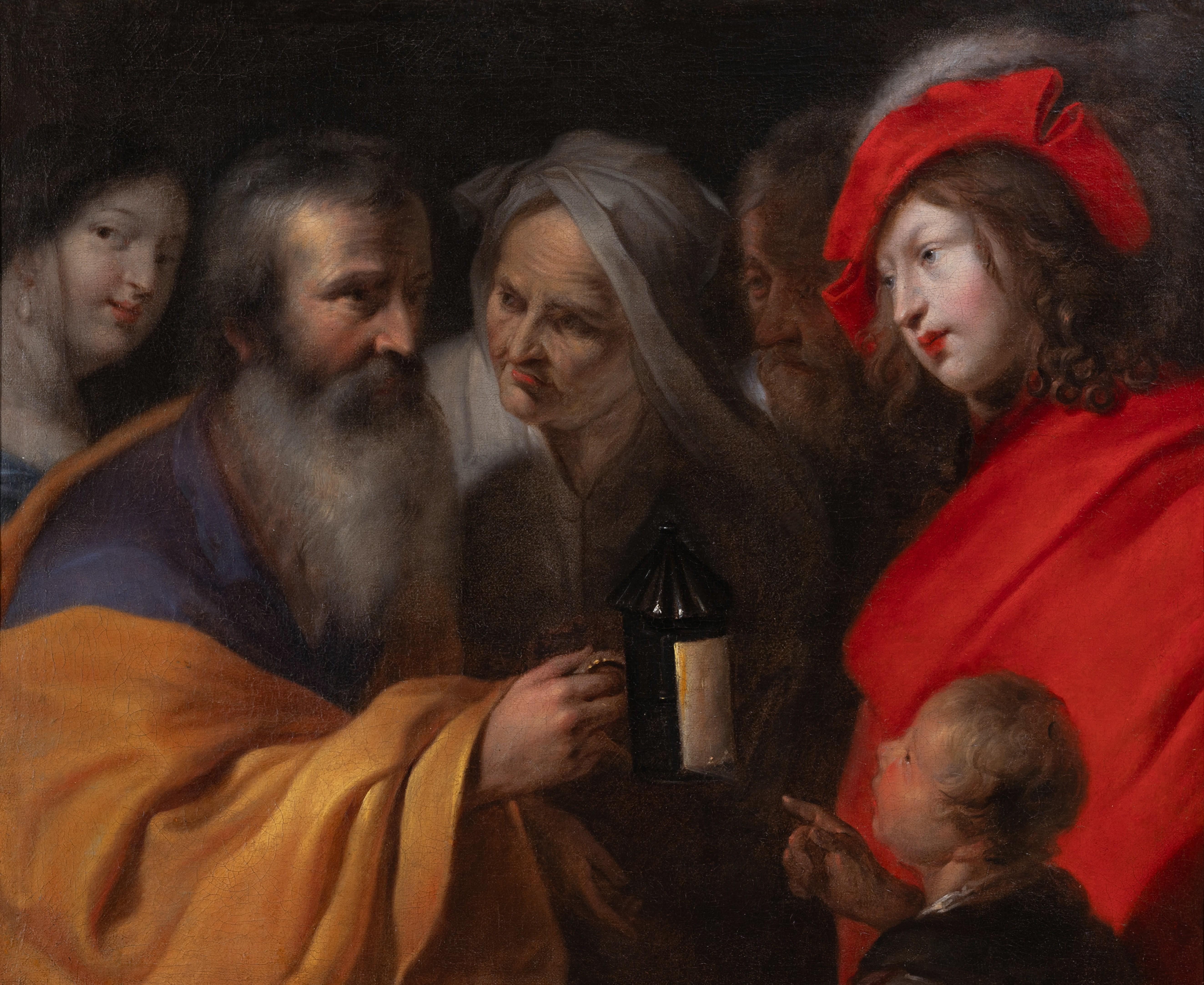 Diógenes buscando a un hombre, estudio de Pieter Van Mol, París, siglo XVII, París en venta 1
