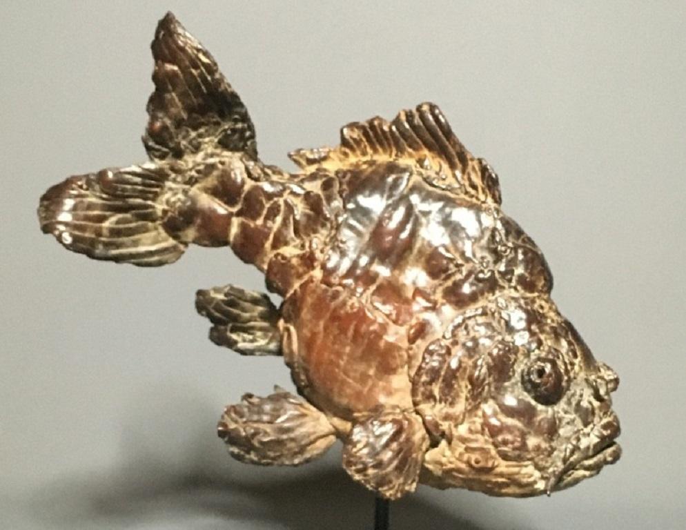 fish bronze sculpture