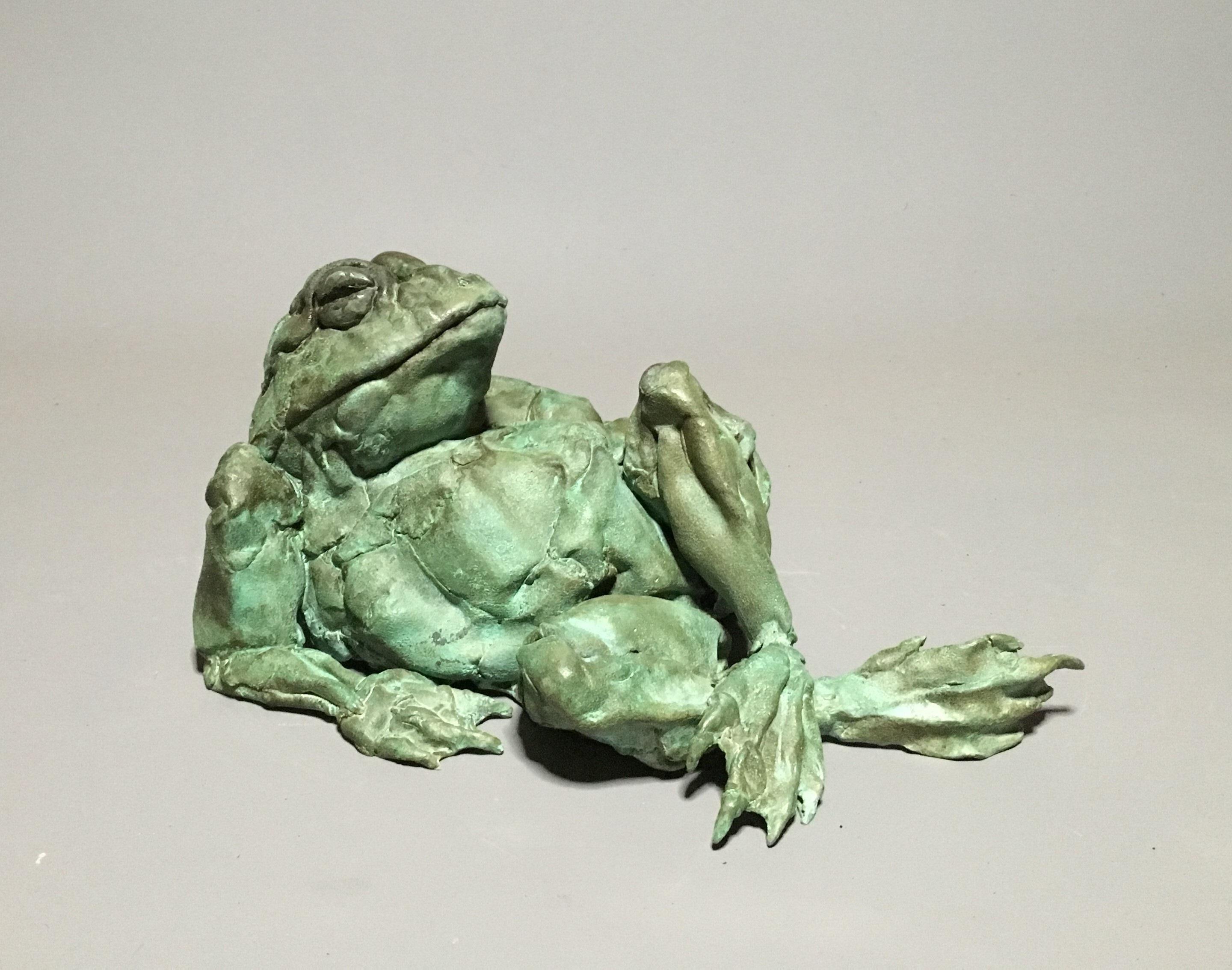Details about   Miniature Bronze Figurine frog 2 toad sculpture art manual processing rare 