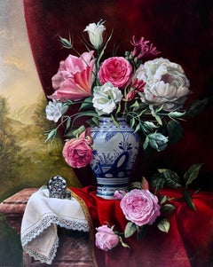 Bouquet de Fleurs - In the Dutch Tradition, Still Life Floral Arrangement