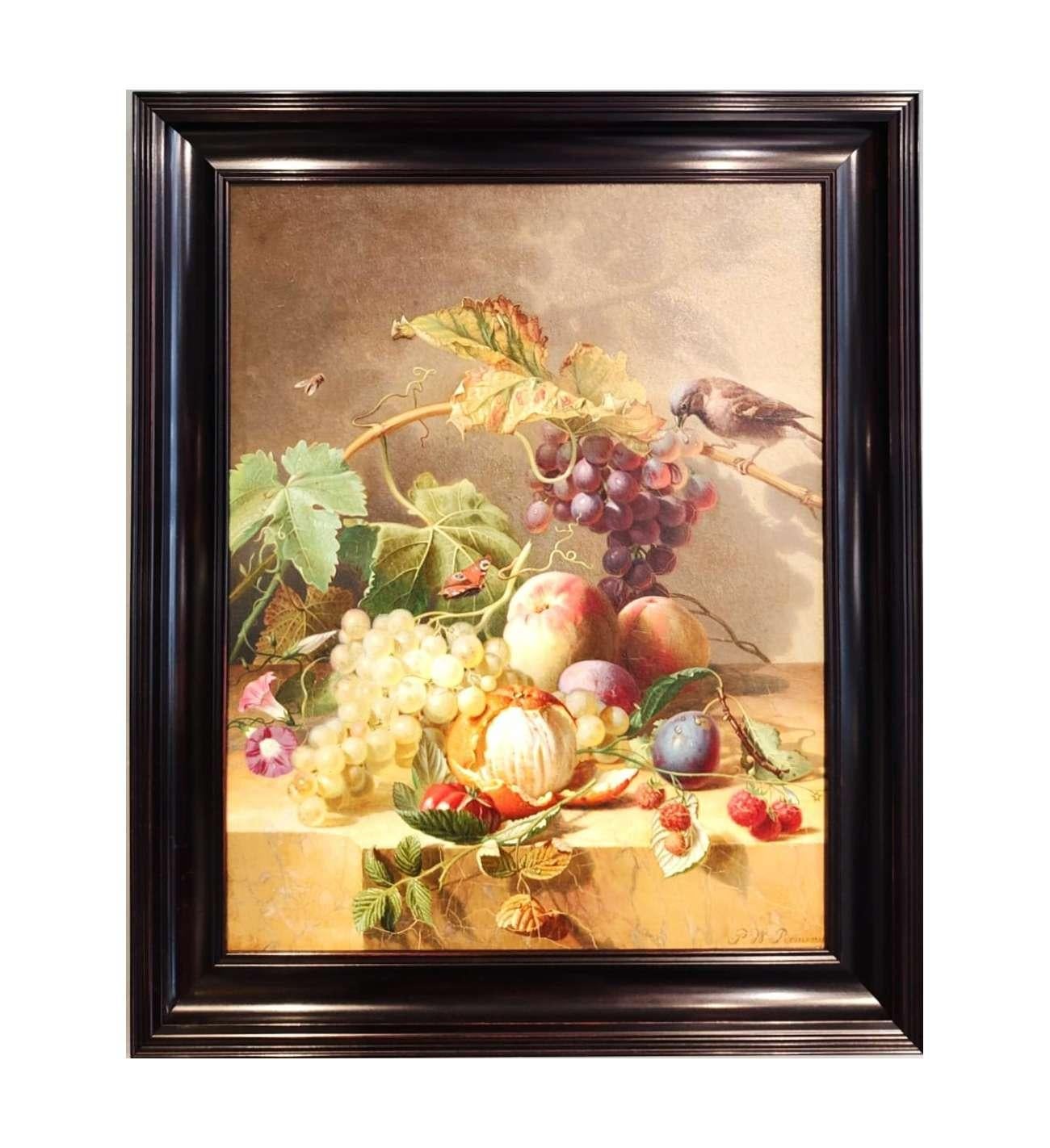 Nature morte avec oiseau et abeille - Pieter Willem Romenij  (1830-1898) en vente 1