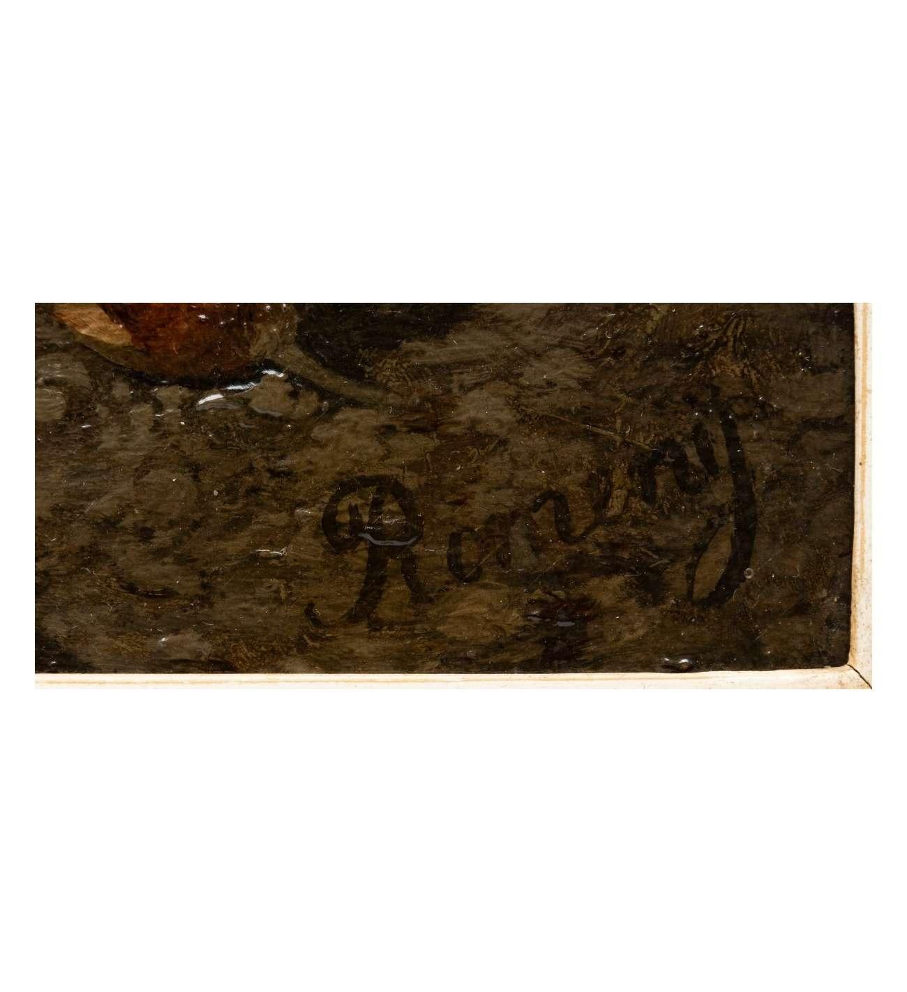 Nature morte à la citrouille - Pieter Willem Romenij  (1830-1898) en vente 2