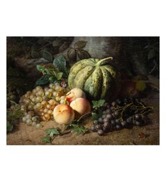 Nature morte à la citrouille - Pieter Willem Romenij  (1830-1898)