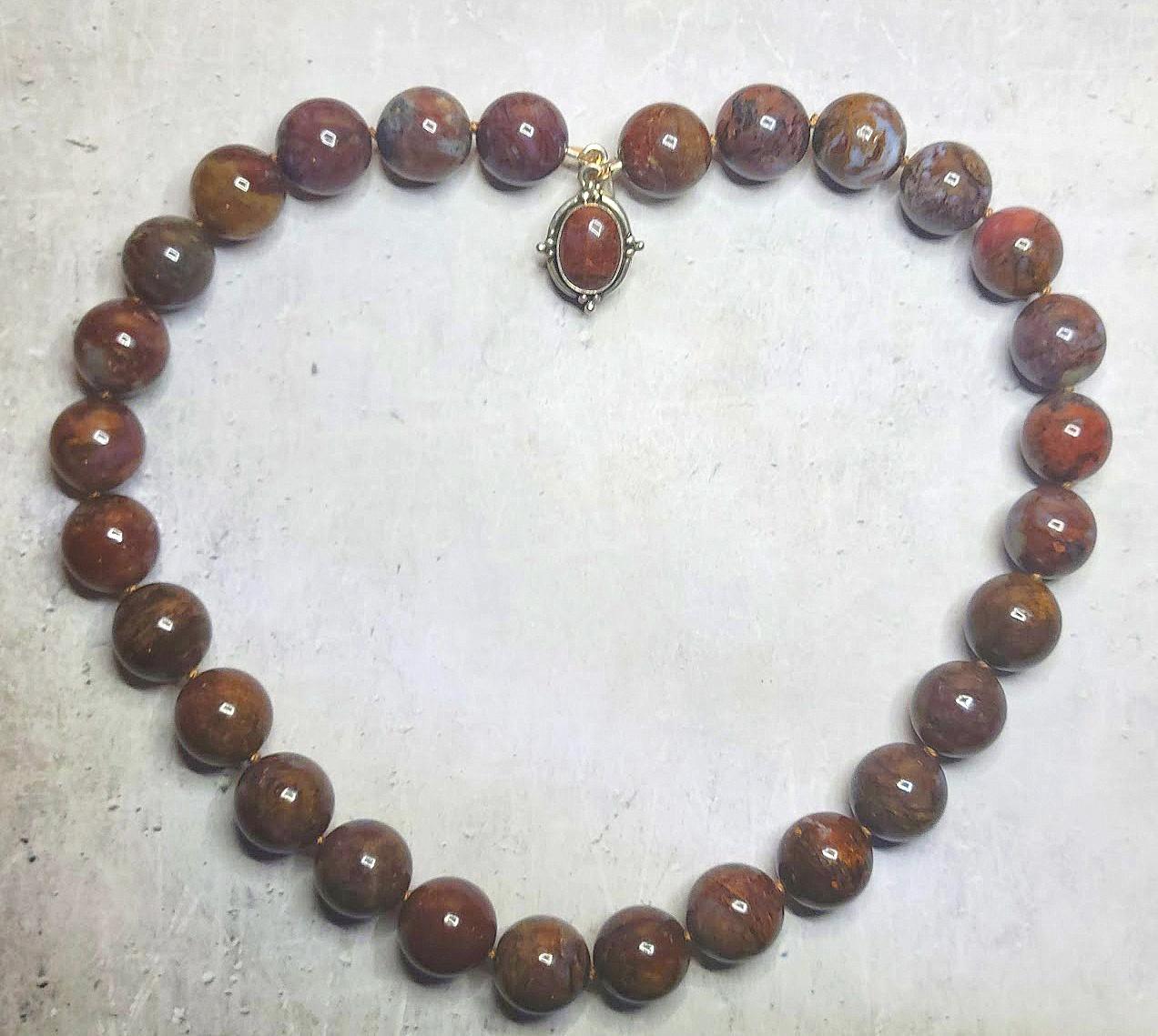 Collier noué Pietersite en vente 3