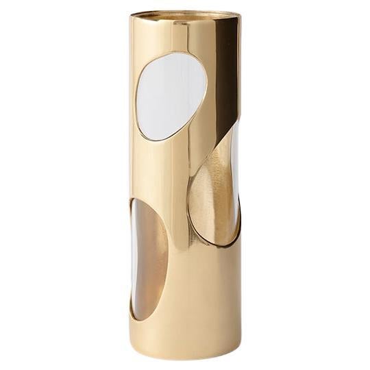 Vaso in ottone laccato Pietra di Greg Natale