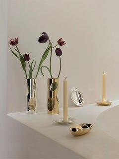 Pietra Brass Vase Unlacquered by Greg Natale