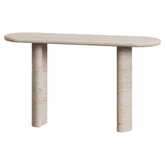 Pietra Console by Just Adele in Bianco Travertine