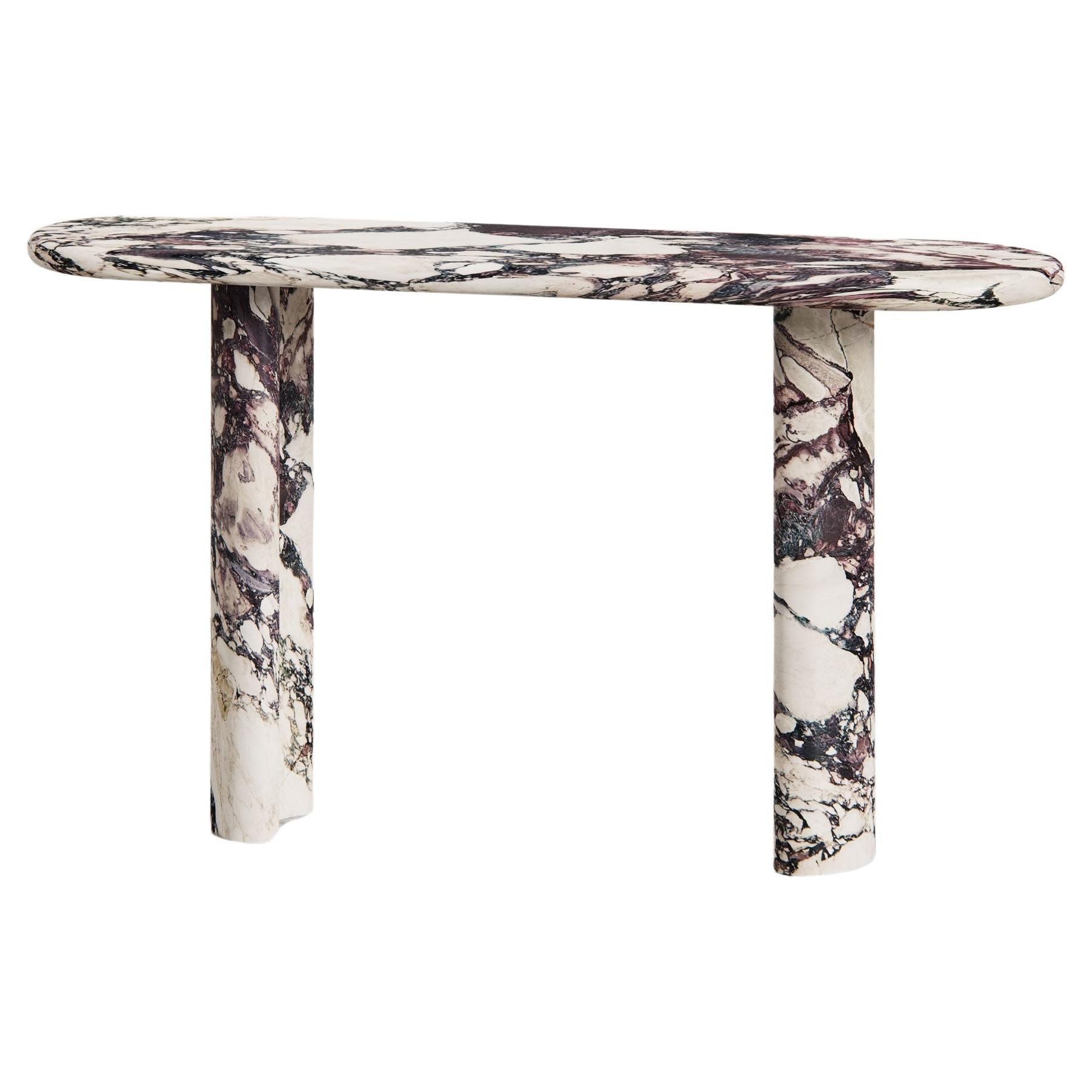 Pietra Console by Just Adele in Viola Monet For Sale