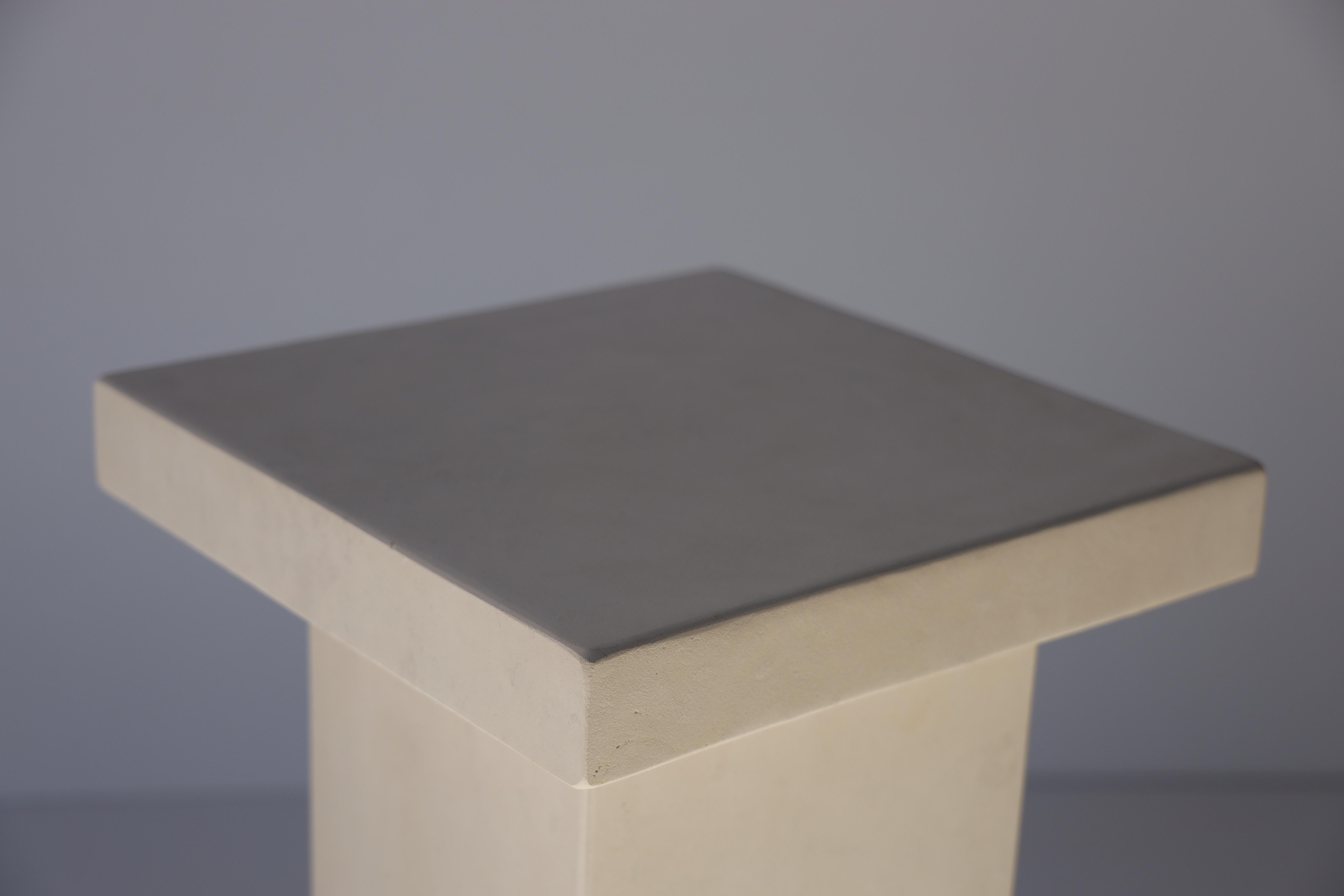 Hand-Crafted Pietra Del Sol Pedestal For Sale