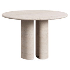 Pietra Dining Table by Just Adele in Bianco Travertine