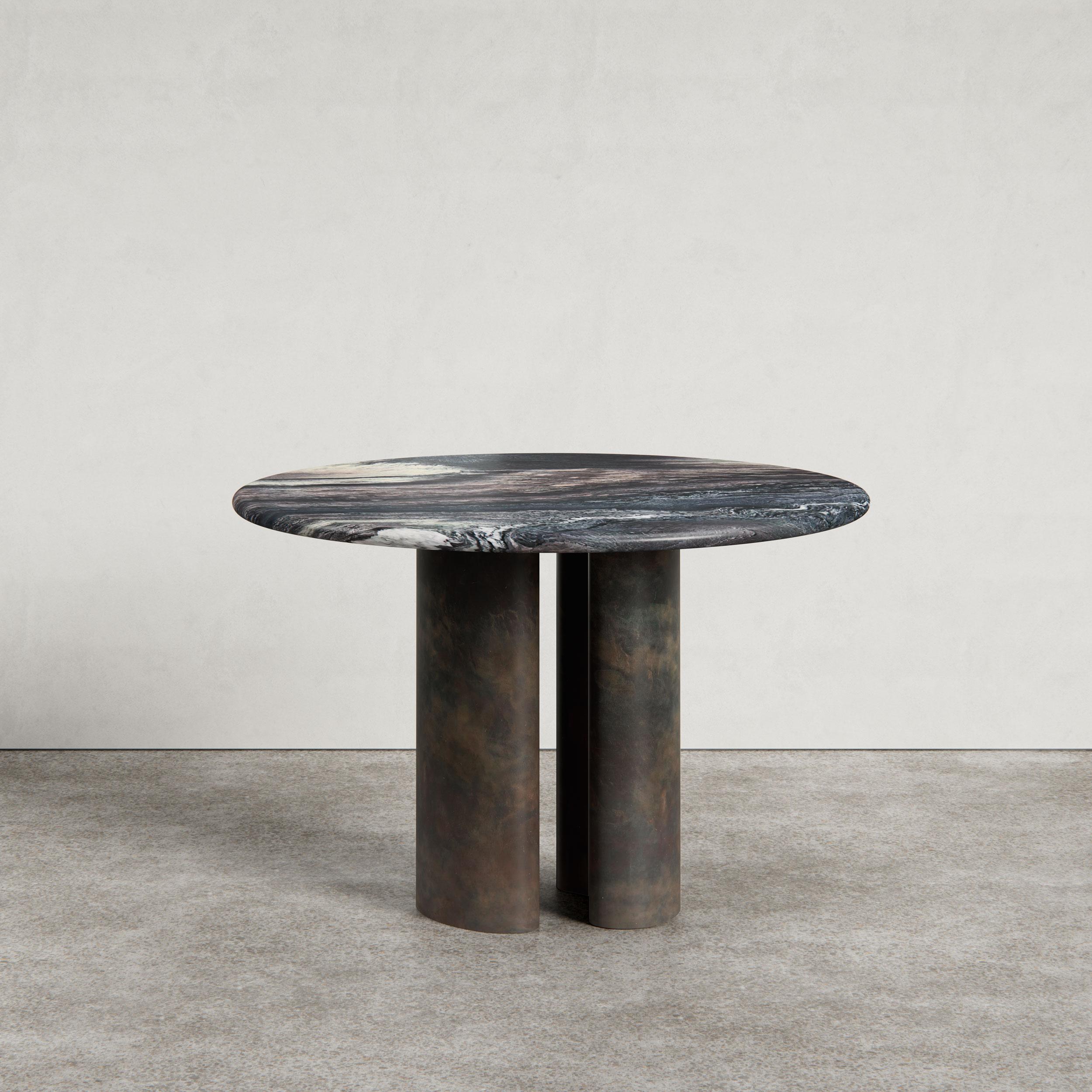 Introducing the Pietra Dining or feature table; a new addition to the Pietra collection. Designed by Just Adele. Handcrafted in Italian natural stone combined with steel in bronze patina finish.

Available in Cippolino, Viola Monet and Travertine.
