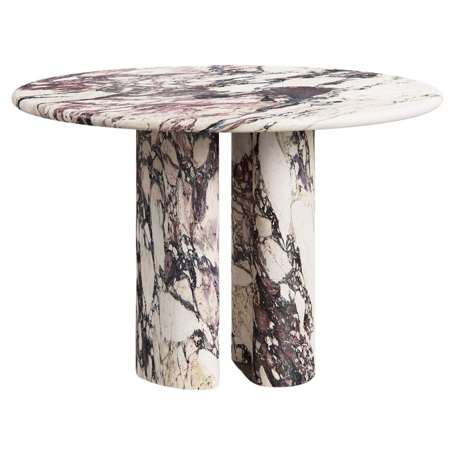 Pietra Dining Table by Just Adele in Viola Monet For Sale