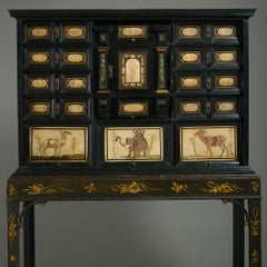 Pietra Dura and Ebony Cabinet