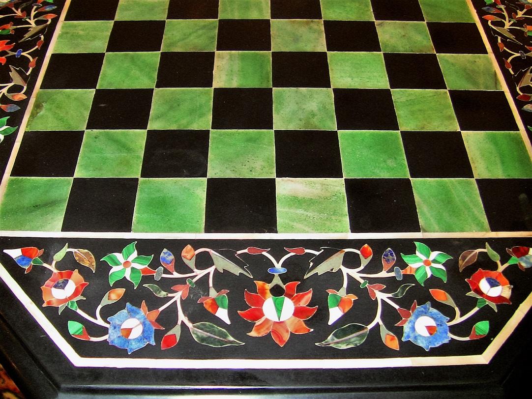chess table marble