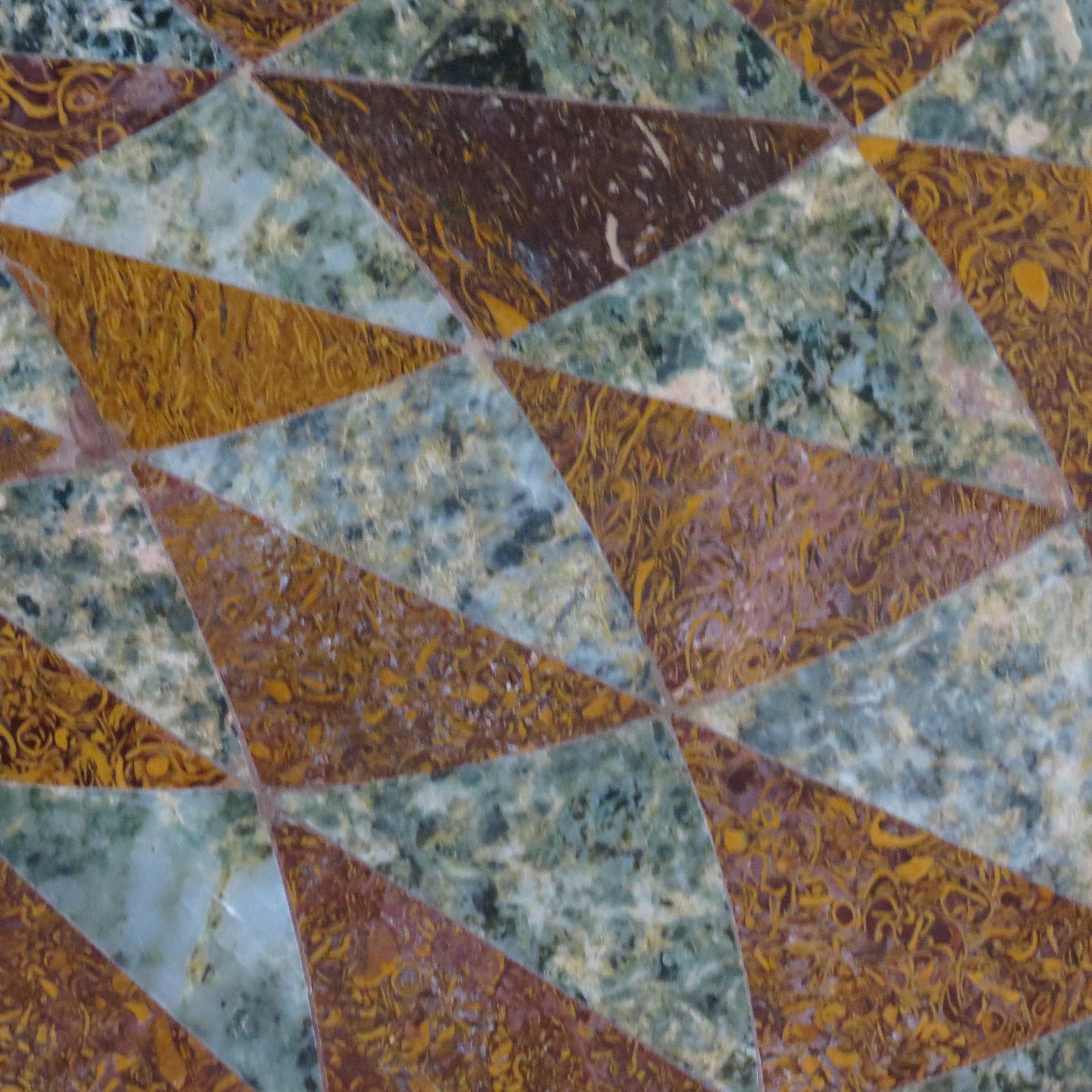 Pietra Dura Italian Marble Table Top Geometric Pattern  4