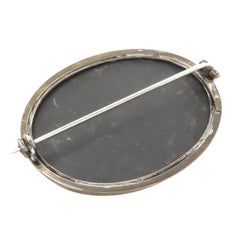 Pietra Dura Mosaic 19th Century Italian Brooch