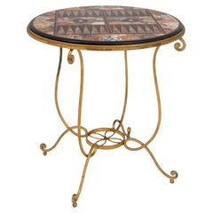 Pietra Dura Specimen Marble Games Table