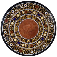 Vintage "Pietra Dura" Tabletop, Marble and Hardstones, circa End of 20th Century