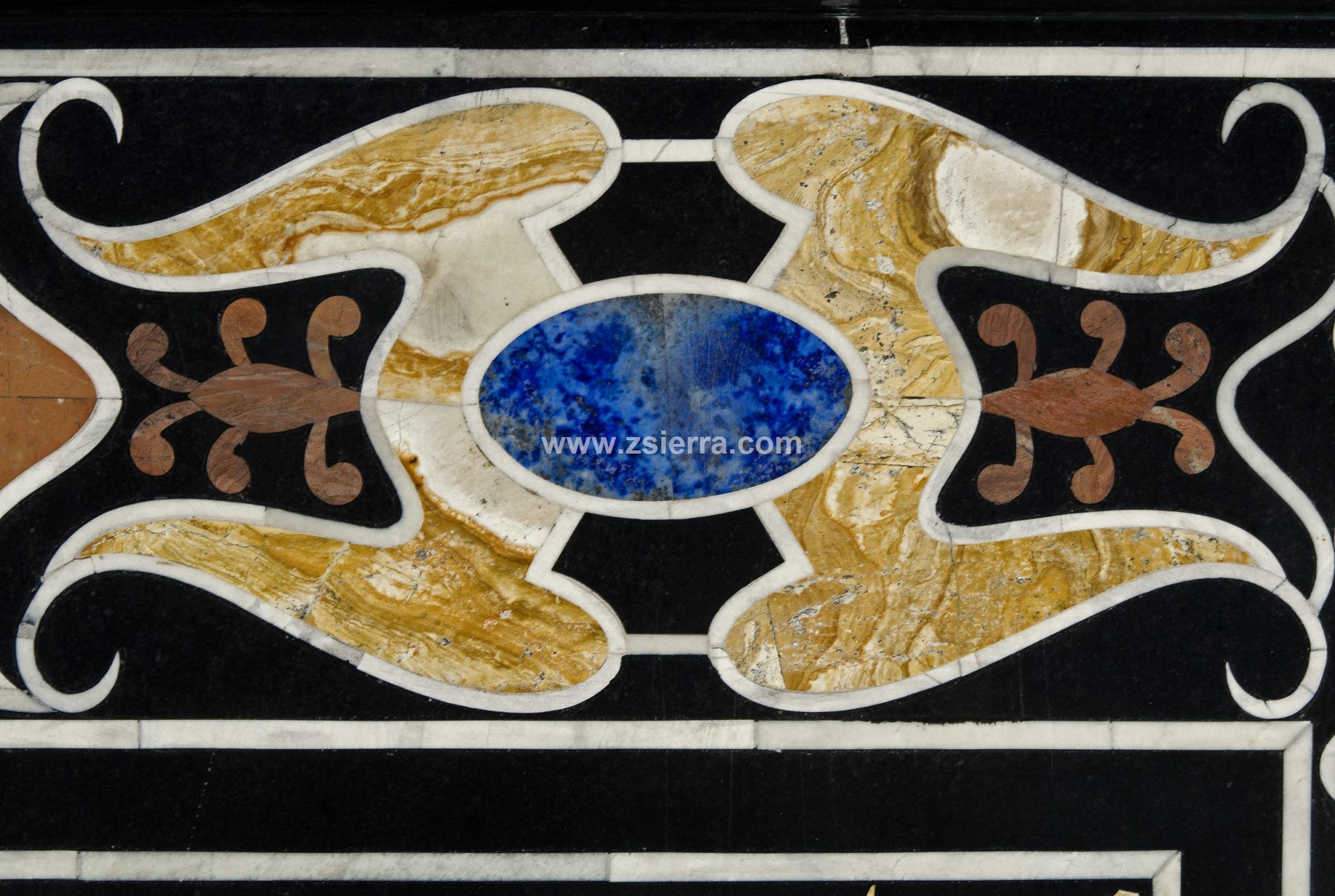 Baroque Revival Pietra Dura Tabletop, Marble and Hardstones, Late 20th Century For Sale