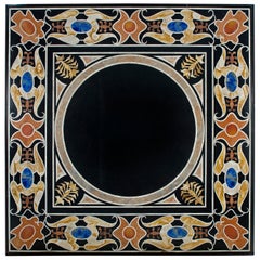 Piano d'appoggio in pietra dura, marmo e pietre dure, fine XX secolo