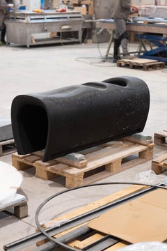 Pietra Lavica Samaveta Marble Bench by Serafini