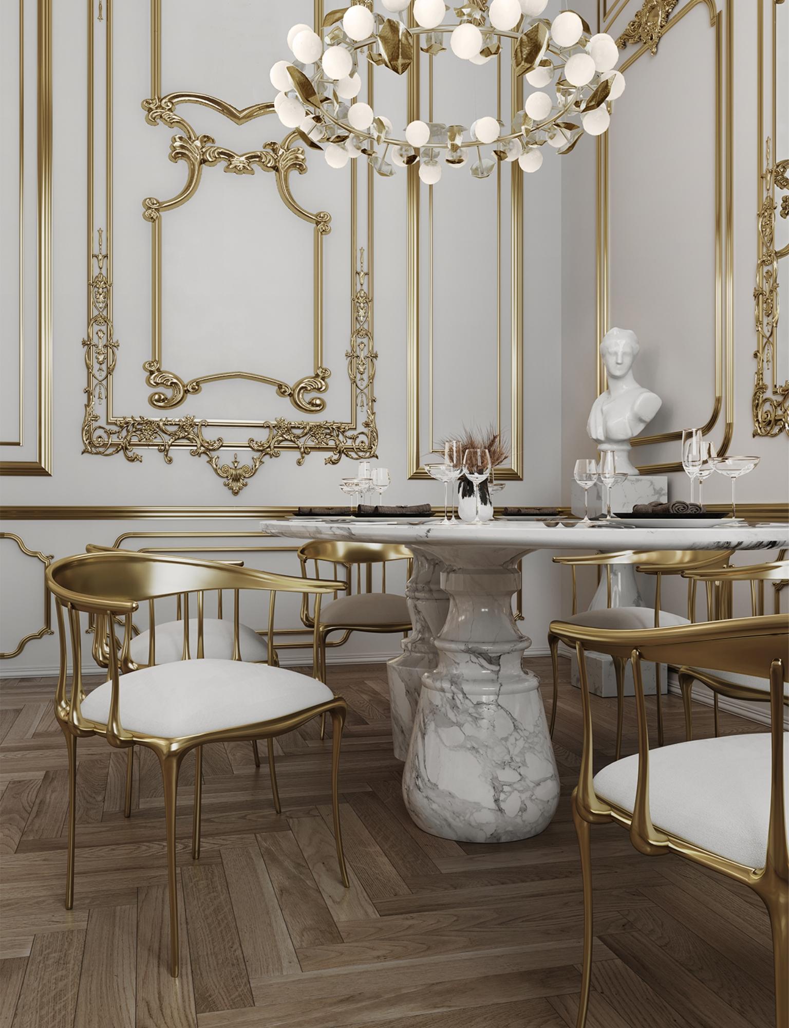 Pietra Oval Estremoz Dining Table - Hand-Crafted Turned Marble - Boca do Lobo For Sale 2