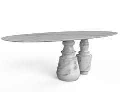 Pietra Oval Estremoz Dining Table - Hand-Crafted Turned Marble - Boca do Lobo