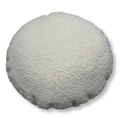 "Pietra" Round Cushion in Bouclé Fabric